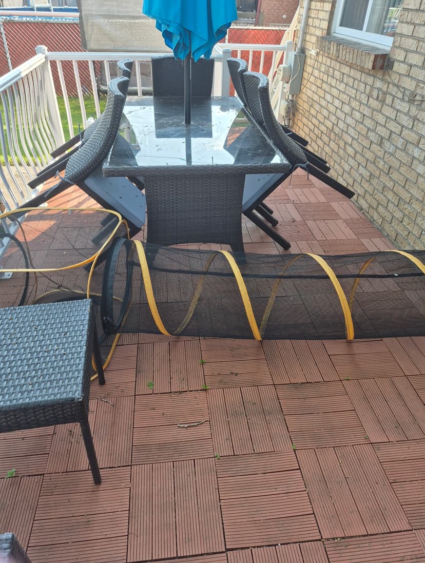 Before - Deck restoration before and after